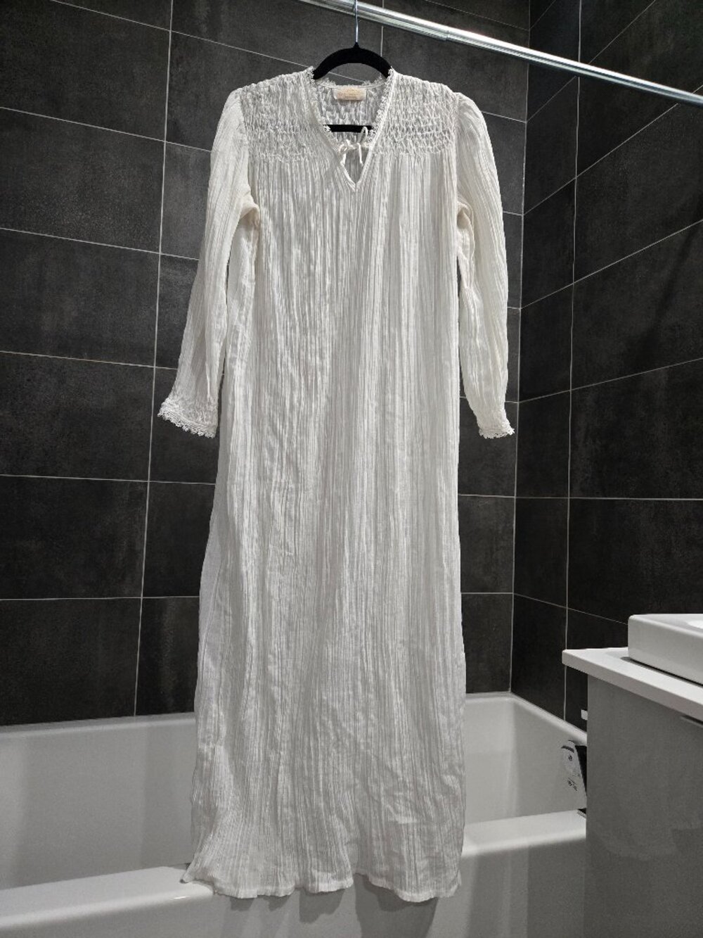 Vintage See-Through Long Nightwear Dress